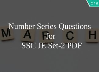 Number Series Questions for SSC JE Set-2 PDF