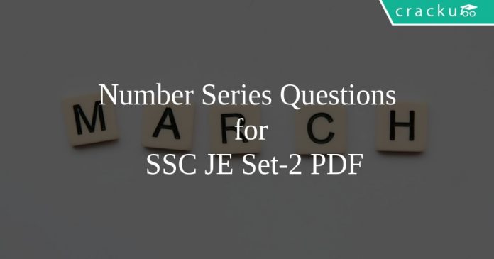 Number Series Questions for SSC JE Set-2 PDF