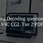 Coding Decoding questions for SSC CGL Tier 2 PDF
