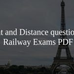 Height and Distance questions for Railway Exams PDF
