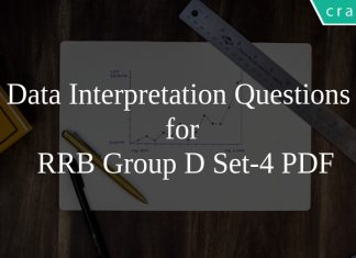 Data Interpretation Questions for RRB Group D Set-4 PDF