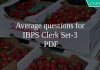 Average questions for IBPS Clerk Set-3 PDF