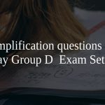 Simplification questions for Railway Group D  Exam Set-4 PDF