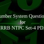 Number System Questions for RRB NTPC Set-4 PDF