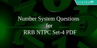 Number System Questions for RRB NTPC Set-4 PDF