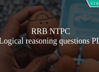 RRB NTPC Logical reasoning questions PDF