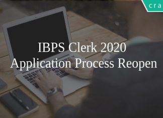 IBPS Clerk 2020 Application Process Reopen