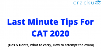 Last minute tips for CAT 2020