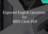 Expected English Questions for IBPS Clerk PDF