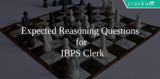 Expected Reasoning Questions for IBPS Clerk