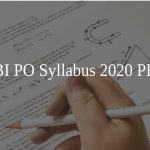 SBI PO Syllabus 2020 PDF