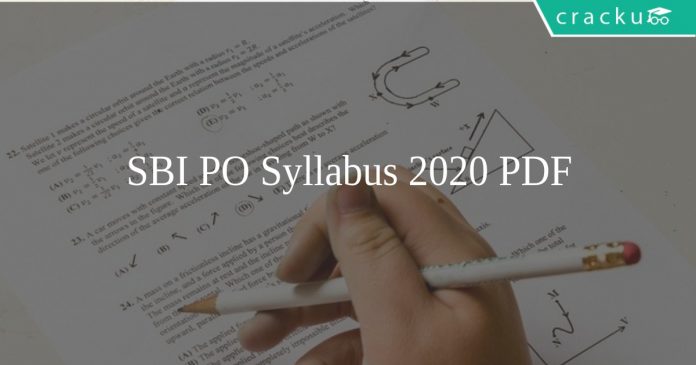 SBI PO Syllabus 2020 PDF