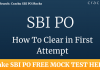 How to clear SBI PO in first attempt