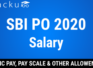 sbi po take home salary 2020