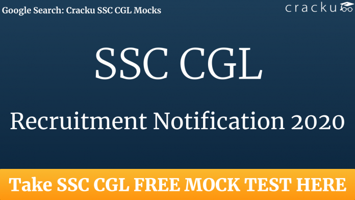 SSC CGL 2020 Notification pdf