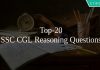 Top-20 SSC CGL Reasoning Questions