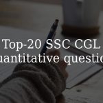 Top-20 SSC CGL Quantitative Aptitude Questions