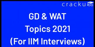 GDPI and WAT Topics for IIM Interview 2021
