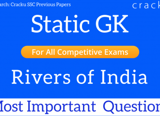 important gk questions on rivers of india