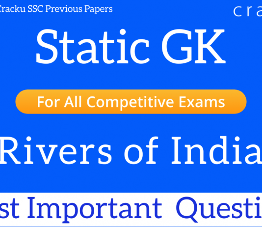 important gk questions on rivers of india