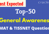 TISSNET & CMAT General Awareness PDF