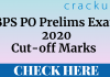 IBPS PO Prelims 2020 Cut-Off