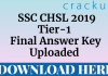 ssc chsl 2019 tier-1 final answer key