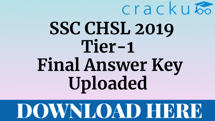 ssc chsl 2019 tier-1 final answer key