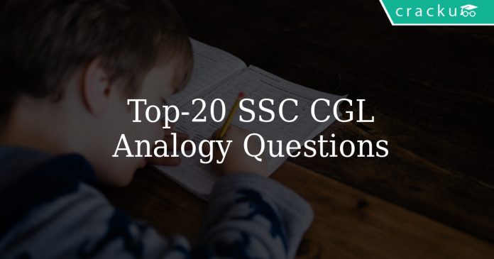 Top 20 SSC CGL Analogy Questions