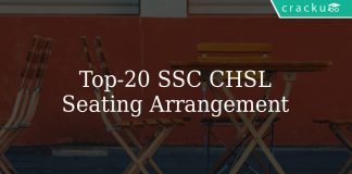 Top 20 SSC CHSL Seating Arrangement Questions