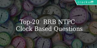 Top 20 RRB NTPC Clock Based Questions