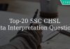 Top 20 SSC CHSL Data Interpretation Questions
