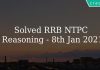 Solved RRB NTPC Reasoning