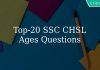 Top 20 SSC CHSL Ages Questions