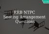 RRB NTPC Seating Arrangement Questions