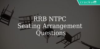 RRB NTPC Seating Arrangement Questions