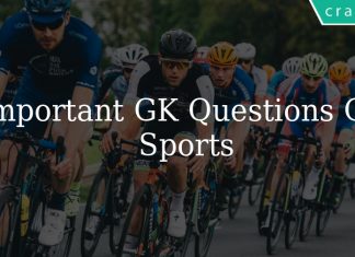 Important GK Questions On Sports
