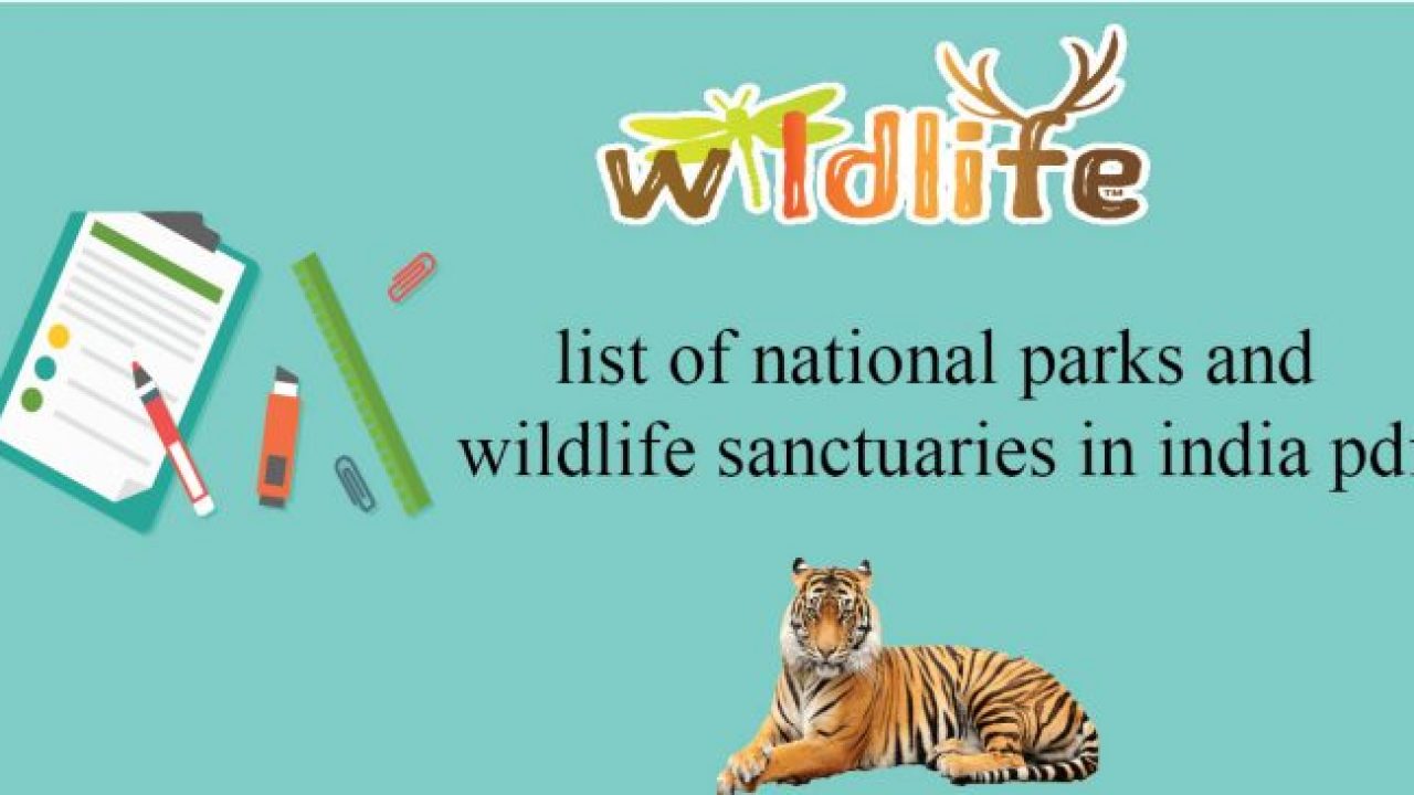 List of National Parks In India PDF (Statewise) - Cracku