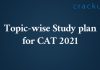 Detailed CAT Study plan