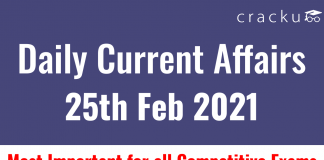 Daily current affairs feb 21 2021