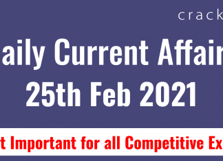 Daily current affairs feb 21 2021