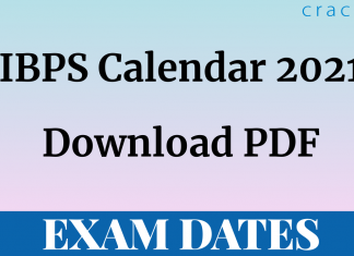 IBPS Calendar 2021 PDF Download