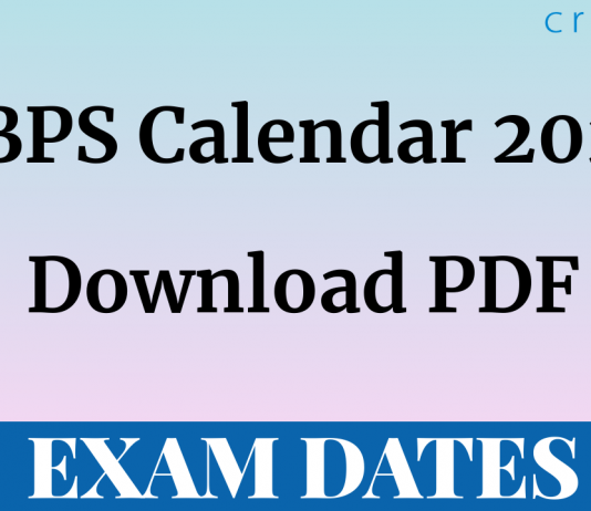 IBPS Calendar 2021 PDF Download