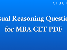 Visual Reasoning Questions for MBA CET PDF