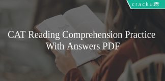 CAT Reading Comprehension Practice With Answers PDF