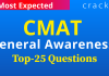 CMAT GK QUESIONS