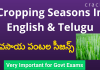 Cropping Seasons In English & Telugu