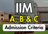IIM ABC Admission Criteria