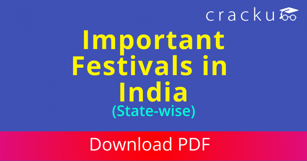 Important Festivals of India | State-wise | Download [PDF]