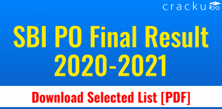 SBI PO Final Result 2020